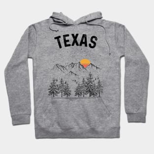 Texas State Vintage Retro Hoodie